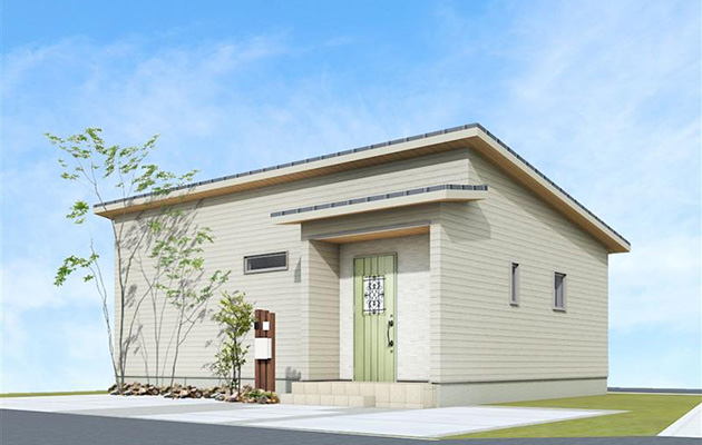 倉敷市真備町コンパクトな平屋