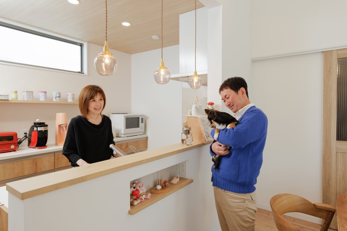 愛犬と共に暮らす　仲の良いご夫婦が心地好く過ごせる平屋