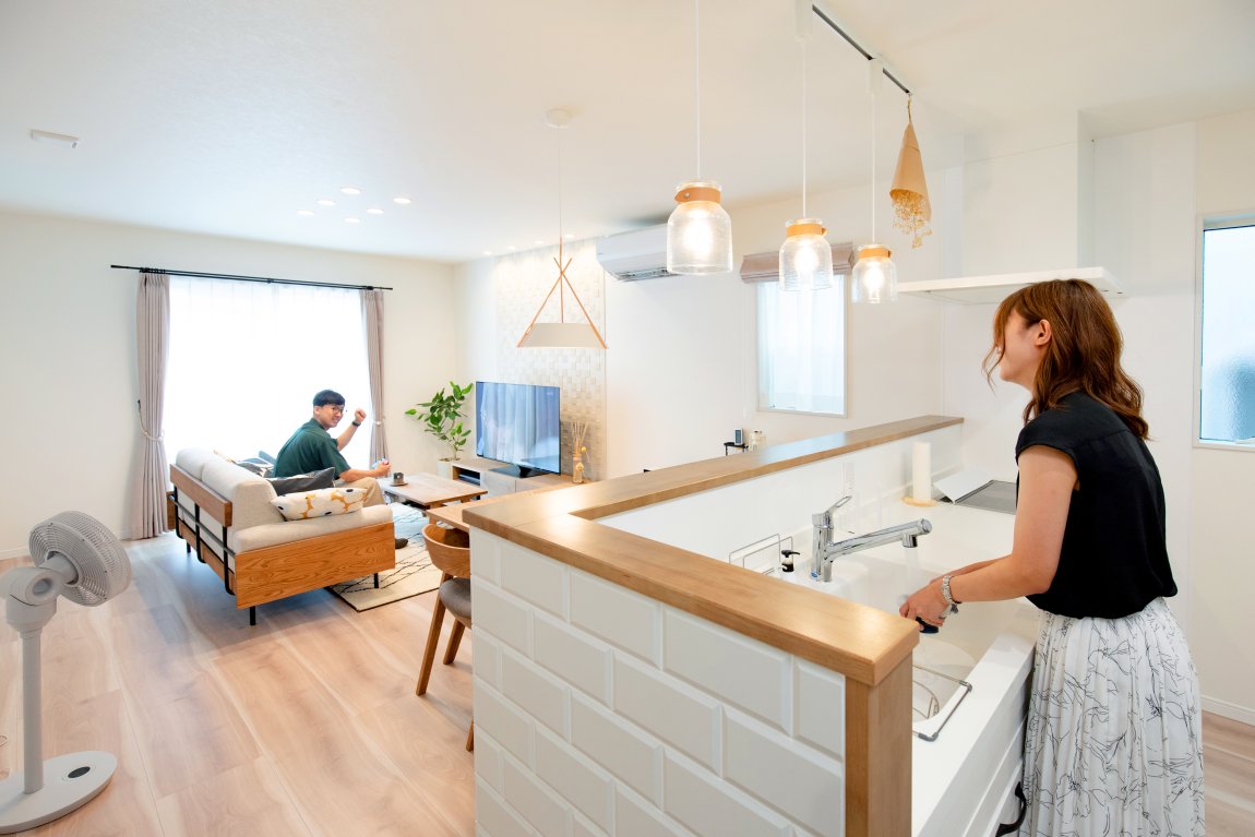 好きなモノをぎゅっと集めたシンプルで可愛いお家