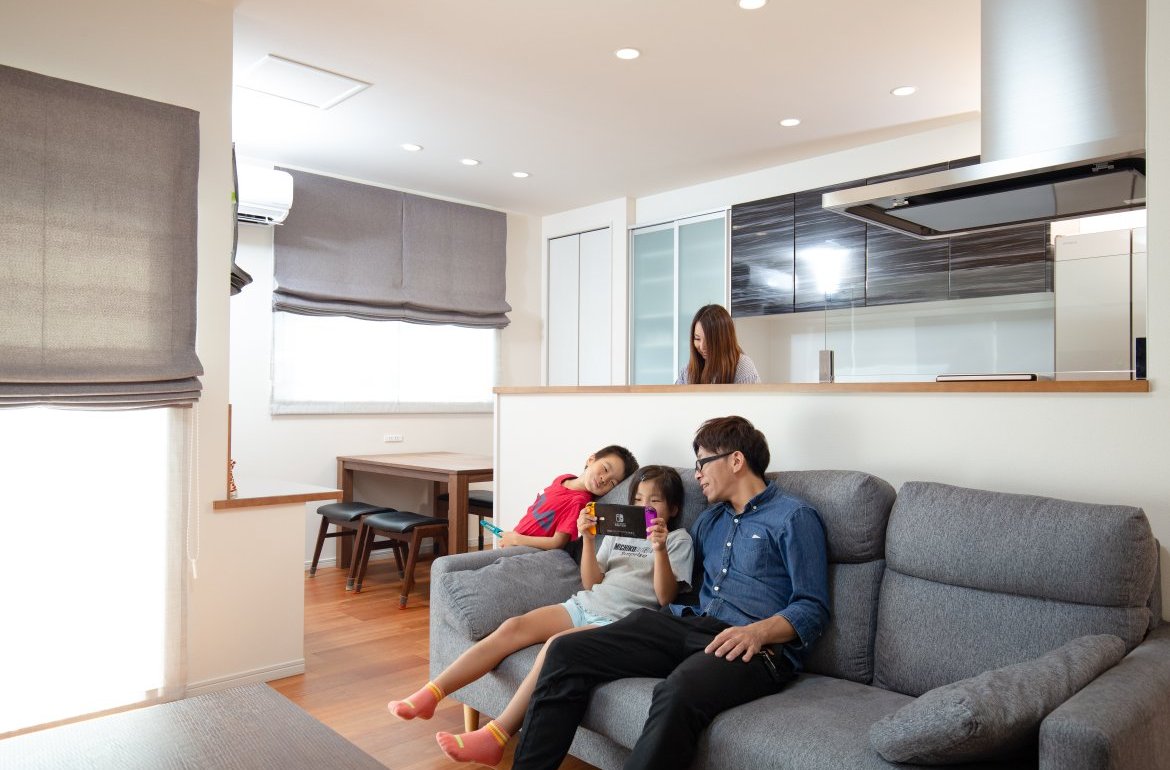 オーダー家具でいつでもスッキリ、綺麗が続くZEHの住まい