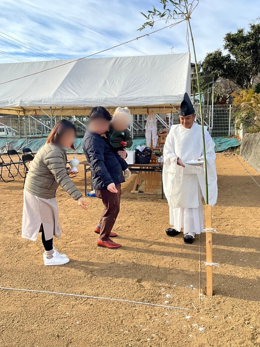 赤磐市にて地鎮祭でした｜アイムの家ブログ