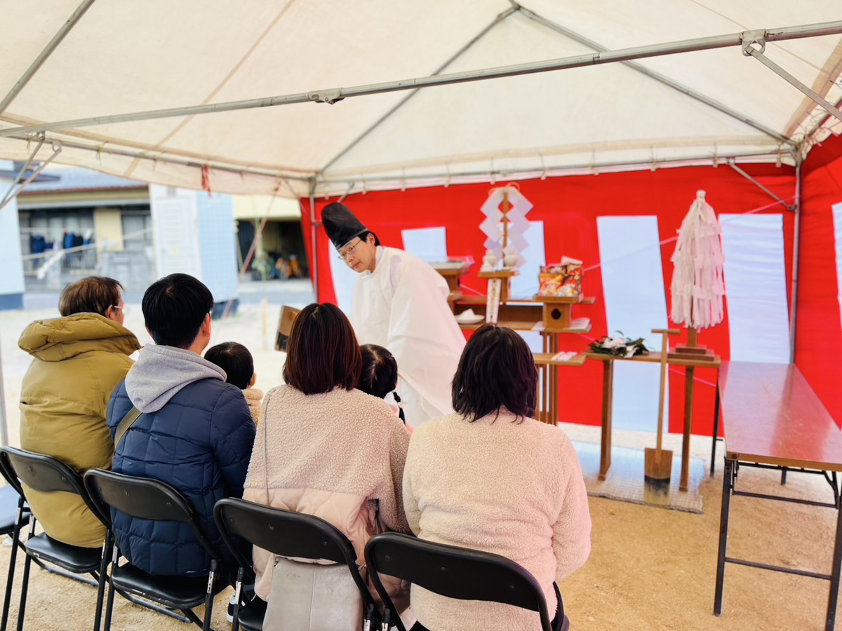 都窪郡早島町にて地鎮祭でした｜岡山倉敷の工務店アイムの家