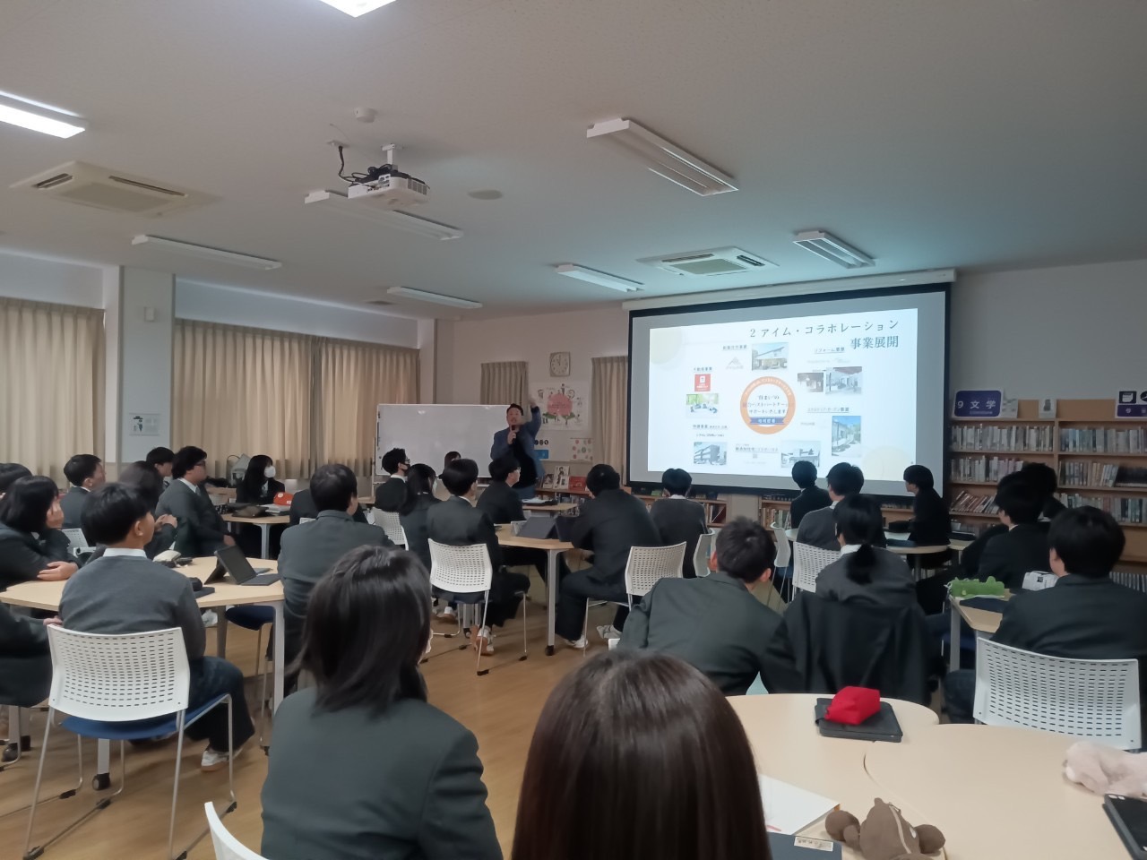 朝日塾にて未来ある学生さんに、建築について、先生として話をさせていただきました